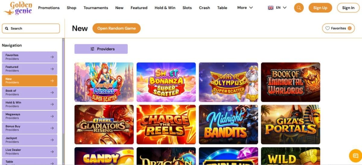 Golden Genie Casino — Megaways & Jackpot Slots image 2